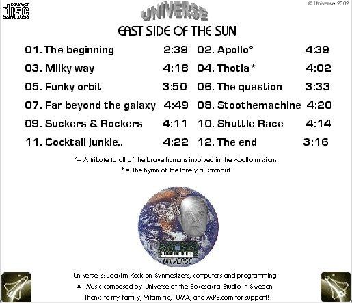 East side of the sun - Back